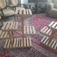 استند گل  چوبی