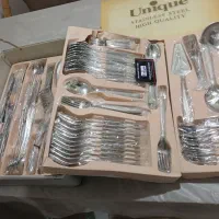 سرویس قاشق چنگال عروس ۱۸ نفره یونیک|ظروف سرو و پذیرایی|فردیس, فردیس|دیوار