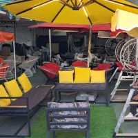 پایه وسط چتر تک الاچیق ‌کنار سایبان۸شاخه