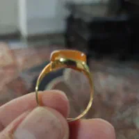 انگشتر طلای عقیق زرد|جواهرات|شیراز, شاهچراغ|دیوار