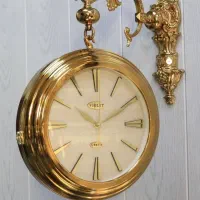ساعت دیواری دوطرفه فلزی فوق العاده زیبا