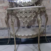 آینه تمام برنز با میز و شمعدان|آینه|ملارد, |دیوار