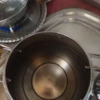 سماور رو‌گازی  و قوری اهرمی