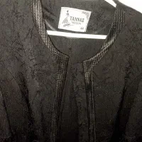 مانتو مجلسی استین کار شده مشکی دوخت مزون سایز ۴۴|لباس|کنارک, |دیوار