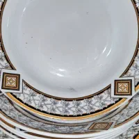 ۱۰ عددظرف چینی در حد نو|ظروف سرو و پذیرایی|لنگرود, |دیوار