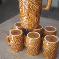 دودست پارچ ولیوان دکوری اصلا استفاده نشده|کلکسیون اشیاء عتیقه|رودهن, |دیوار