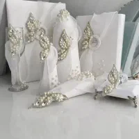 فروش انواع ست بله برون /دیزاین/ پارچه آرایی|صنایع دستی و سایر لوازم تزئینی|رشت, گلسار|دیوار