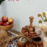 ظروف‌چوبی پذیرایی دستساز پیش دست و پیاله ظرف میوه|ظروف سرو و پذیرایی|آمل, |دیوار