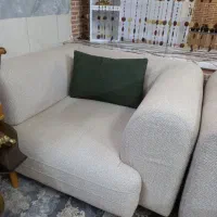 مبل ۹ نفره مینیمال در حد نو همراه پرده ست|مبلمان خانگی و میز عسلی|قنوات, |دیوار