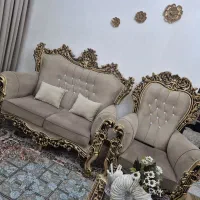 مبل سلطنتی ۷ نفره|مبلمان خانگی و میز عسلی|تولم شهر, |دیوار