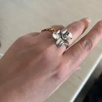 انگشتر طلا(سفید و زرد)