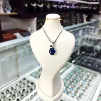 گردنبند نقره زنانه طرح یاقوت|جواهرات|اصفهان, چشمه باقرخان|دیوار