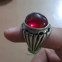 انگشتر نقره یاقوت