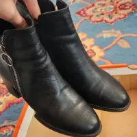 فروش بوت چرم مشکی سایز۳۹|کیف، کفش، کمربند|یاسوج, |دیوار