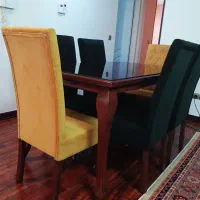 ست میز نهار خوری چوبی 6 نفره