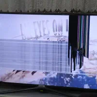 تلویزیون سامسونگ ۴۹ اینچ پنل خراب کارتن و کنترلدار