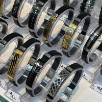 دستبندچرم ۱۹۸ تومن جنس steel|بدلیجات|خمینی‌شهر, |دیوار