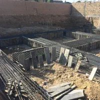 آرماتوربندی اسکلت فلزی استخر سوله