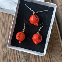 دستبند و نیم ست انار یلدایی