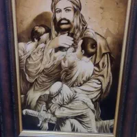 تابلو دست بافت  نفیس نقش یتیم نوازی فرشچیان