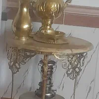 میز سماور برنزه 6۰ با همه وسایلش