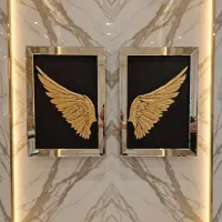 تابلو ورق طلا طرح بال