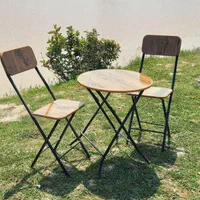 ست  ۲ نفره تاشو ام دی اف ( کافه ، فست فود ، بالکن)|میز و صندلی غذاخوری|رشت, بوسار|دیوار