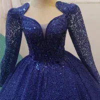 لباس آبی  ع ق د و عروس سفید