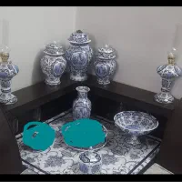 سرویس زیبای آنتیک قلم آبی|ظروف سرو و پذیرایی|تهران, ارامنه|دیوار