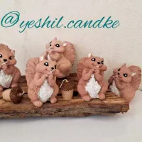 سنجابای بامزه باسنگ مصنوعی|مجسمه، تندیس، ماکت|اردبیل, |دیوار