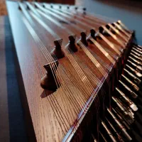 سنتور چوب آزاد موسوی|سازهای سنتی|قزوین, |دیوار