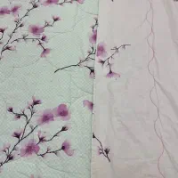 سرویس رو تختی طوسی صورتی دو رو