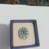 انگشتر زنانه نقره فیروز نیشابور اصل به شرط