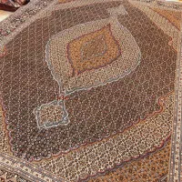 جفت قالی ۹متری دستباف تبریز زمینه سرمه ای|فرش|تهران, اکباتان|دیوار