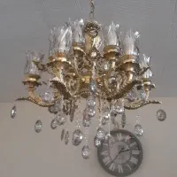 لوستر ۶ و ۳ شاخه برنجی