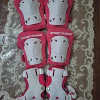 زانو بند، آرنج بند و کلاه اسکیت دخترانه|دوچرخه، اسکیت، اسکوتر|خوی, |دیوار