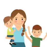 کارهای منزل و نگهداری دوپسر بچه ۶ساله