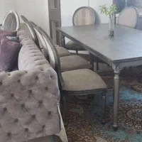 مبل و نهار خوری باهم به فروش می‌رسد|مبلمان خانگی و میز عسلی|شاهین‌شهر, شهرک هشت بهشت|دیوار