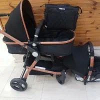 کالسکه تک هیرو دلیجان بدنه مسی پارچه مشکی