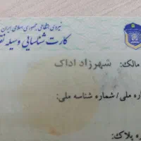 کارت ماشین پیدا شده