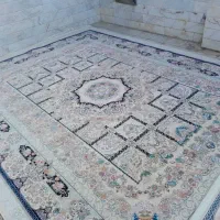 یک جفت فرش ۱۲ متری گل برجسته هزار شونه