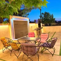 اجاره باغ ویلااول جاده شاندیز«استخرآب گرم»دوبلکس|اجارهٔ کوتاهمدت ویلا و باغ|مشهد, وکیلآباد|دیوار