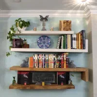 شلف چوب روس|کتابخانه، شلف، قفسه‌های دیواری|تهران, تهران‌نو|دیوار