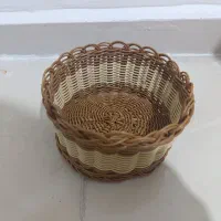 انواع سبد های حصیری دست بافت