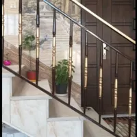 نرده نرده پله حفاظ پله،حفاط پنجر پله آهنی  پله گرد|مصالح و تجهیزات ساختمان|مشهد, نوید (بلوار کشاورز)|دیوار