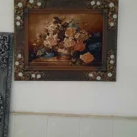 تابلو فرش گل