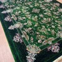 فرش 1200شانه طلاکوب با نخ مرینوس کد ۱۱۵۴