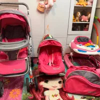 ست کالسکه و کریر به همراه روروک و ساک بچه