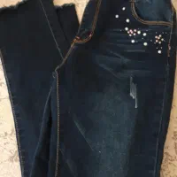 شلوار دخترانه به همراه یک عدد ژیله جین|لباس|خرم‌آباد, |دیوار