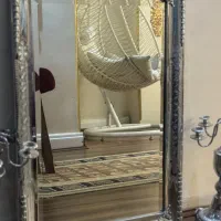 آینه و شمعدان استیل